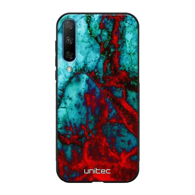 Honor 20 Lite marmori suojakuoret - Blue Red Marble