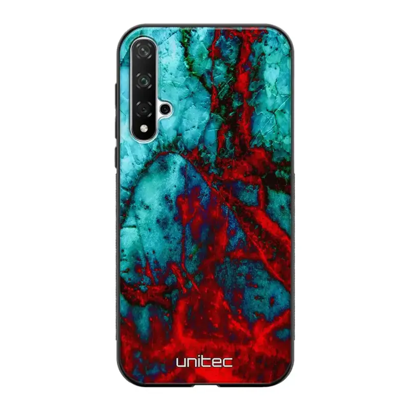 Honor 20 marmori suojakuoret - Blue Red Marble
