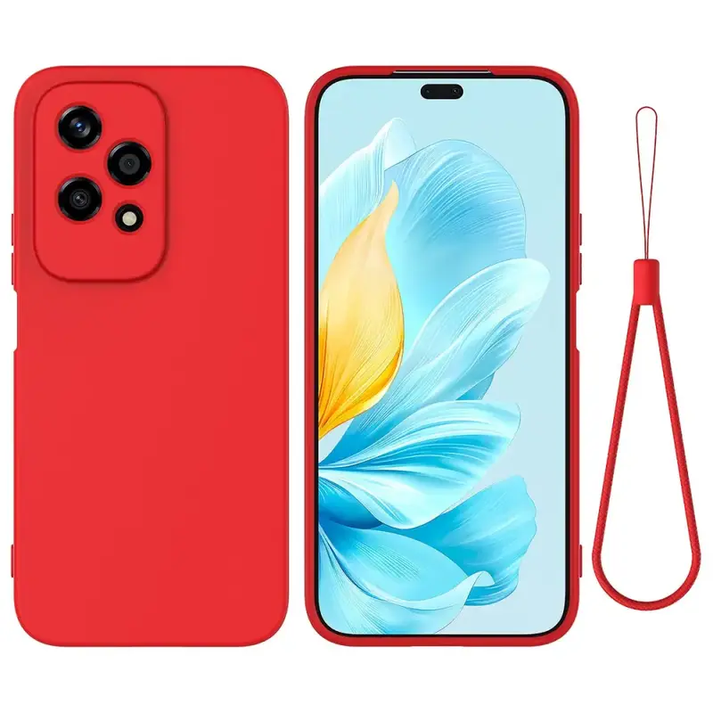 Honor 200 Lite Silikonisuoja Punainen