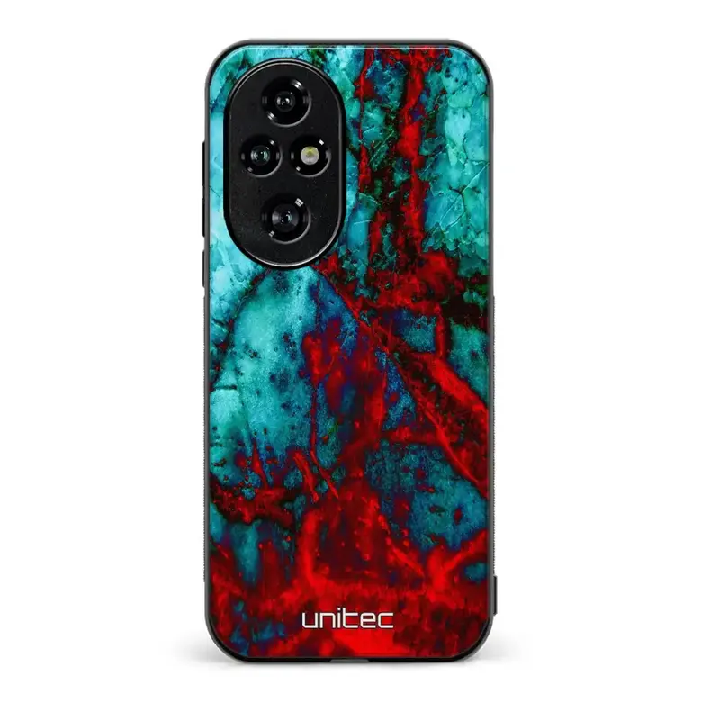 Honor 200 Pro marmori suojakuoret - Blue Red Marble