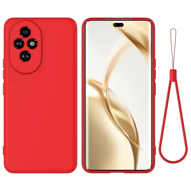 Honor 200 Silikonisuoja Punainen