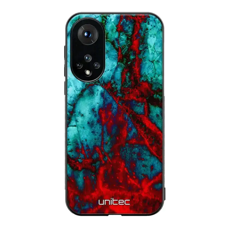 Honor 50 marmori suojakuoret - Blue Red Marble
