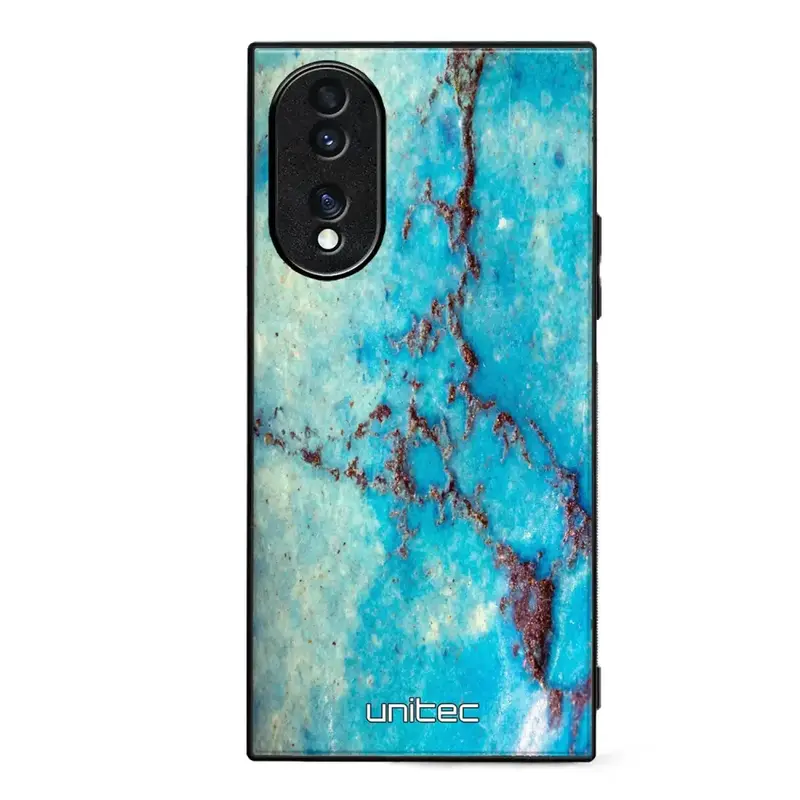 Honor 70 marmori suojakuoret - Turquoise Marble
