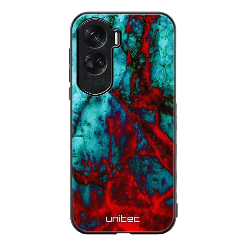 Honor 90 Lite marmori suojakuoret - Blue Red Marble