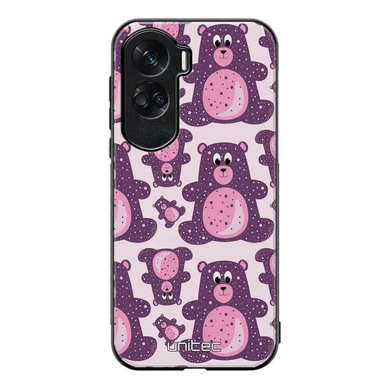 Honor 90 Lite suojakuoret - Purple Teddy Bear