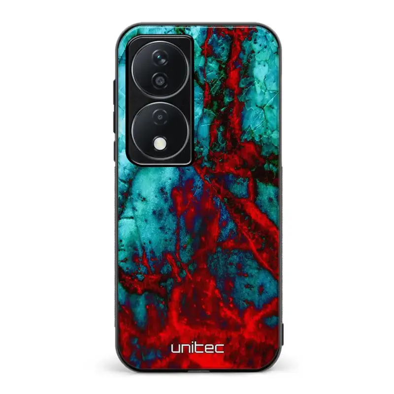 Honor 90 Smart marmori suojakuoret - Blue Red Marble