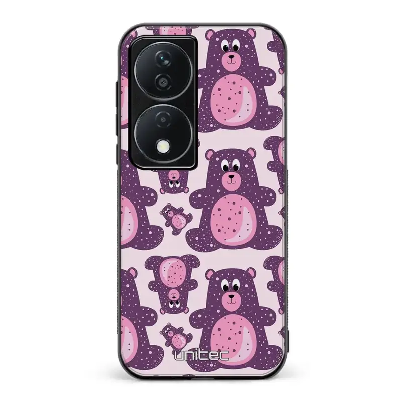 Honor 90 Smart suojakuoret - Purple Teddy Bear