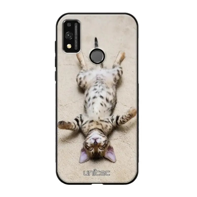 Honor 9X Lite kissa suojakuoret - Relaxing Cat