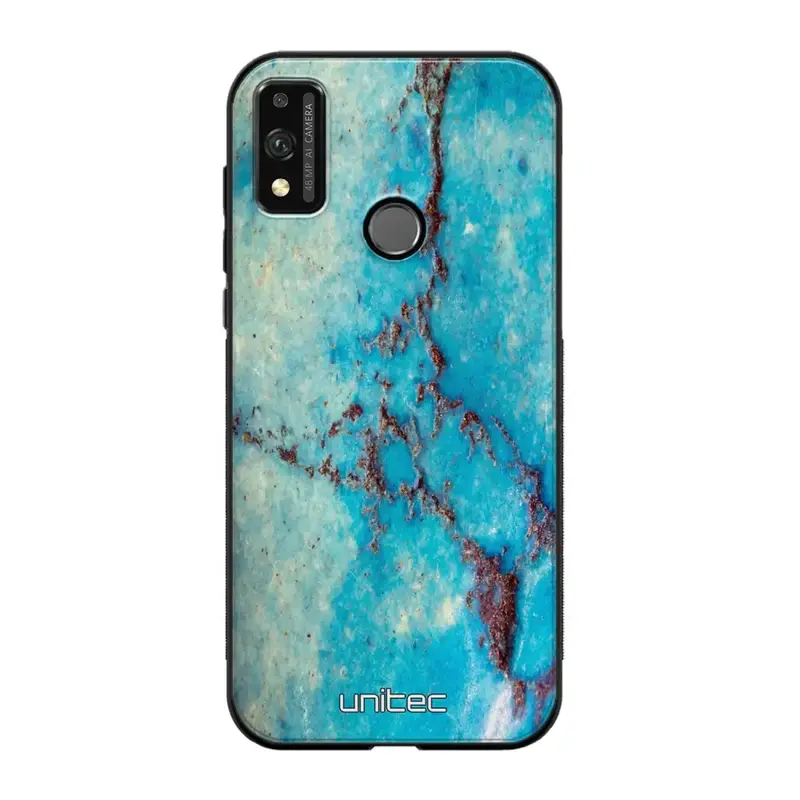 Honor 9X Lite marmori suojakuoret - Turquoise Marble