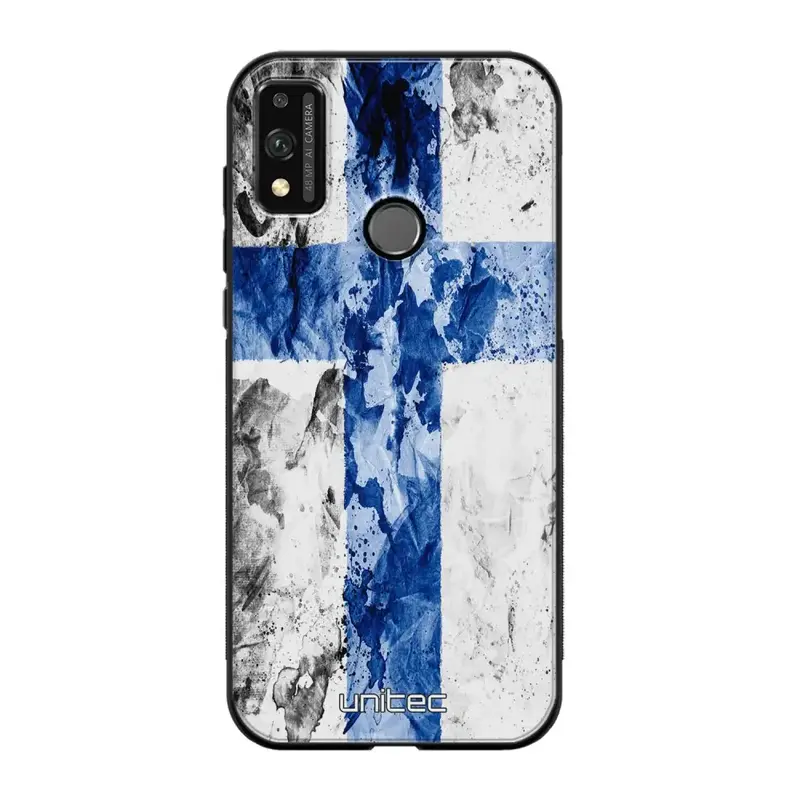 Honor 9X Lite suojakuoret - Painted Finnish Flag