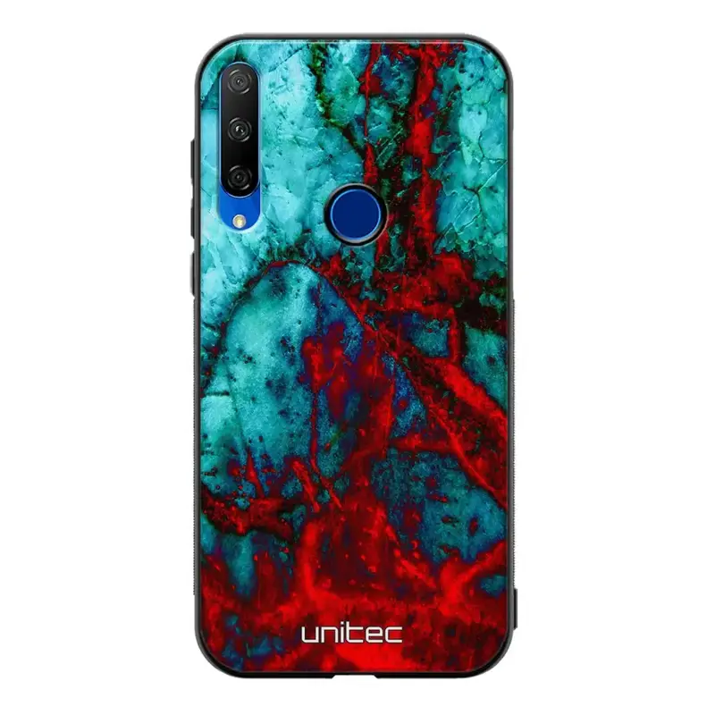 Honor 9X marmori suojakuoret - Blue Red Marble