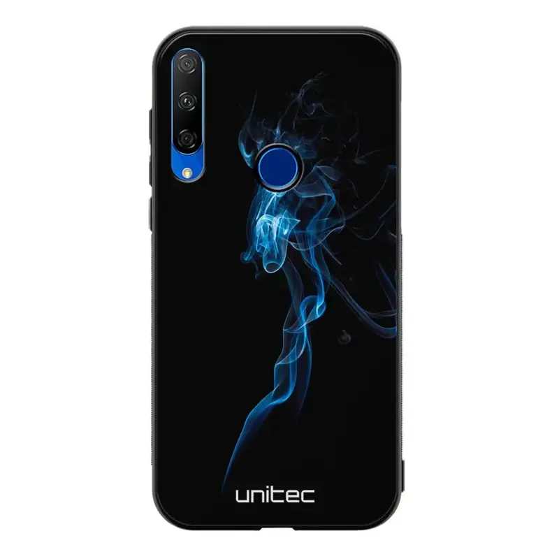 Honor 9X suojakuoret - Blue Smoke On Black