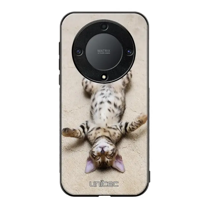 Honor Magic 5 Lite kissa suojakuoret - Relaxing Cat