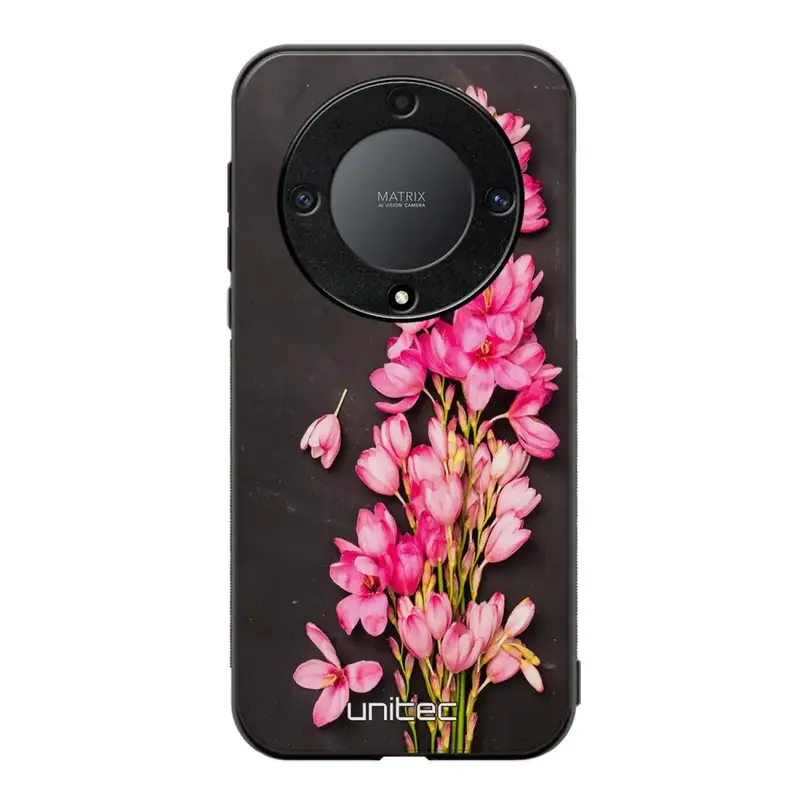 Honor Magic 5 Lite kukka suojakuoret - Pink Flowers