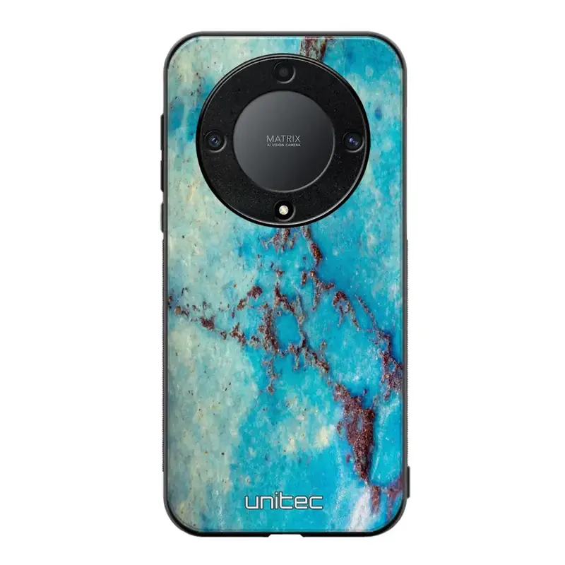 Honor Magic 5 Lite marmori suojakuoret - Turquoise Marble
