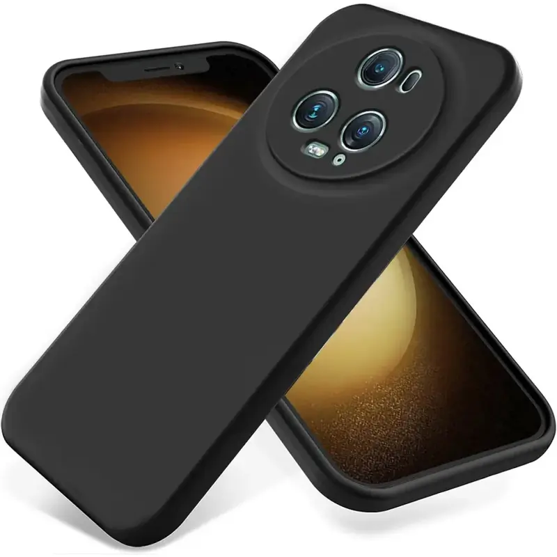 Honor Magic 5 Pro Silikonikuori - Musta