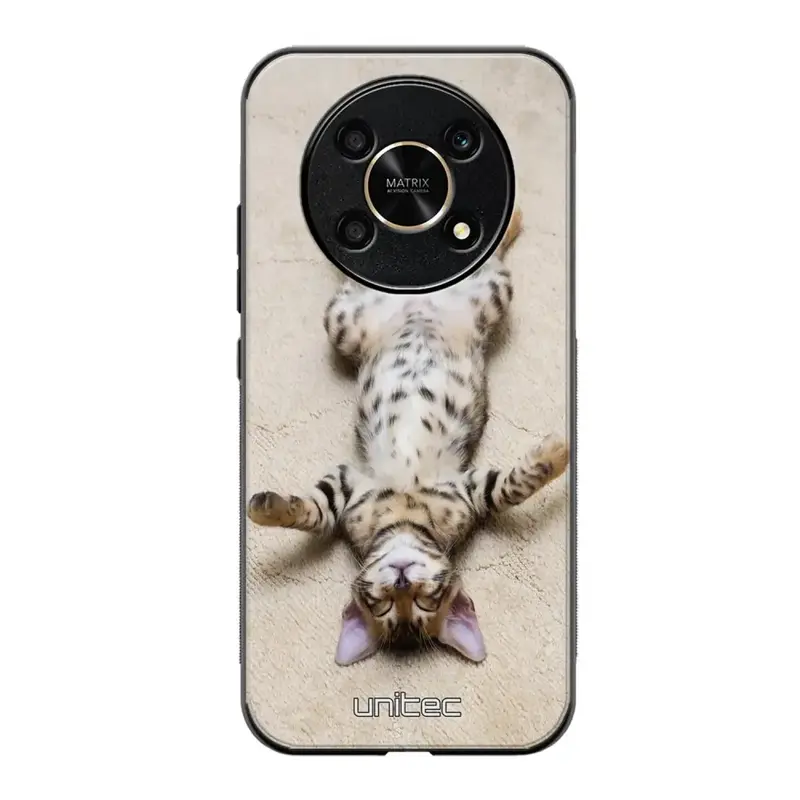 Honor Magic 6 Lite kissa suojakuoret - Relaxing Cat