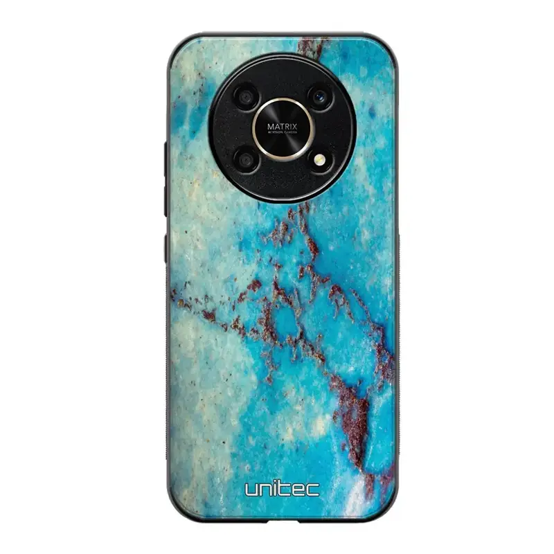 Honor Magic 6 Lite marmori suojakuoret - Turquoise Marble