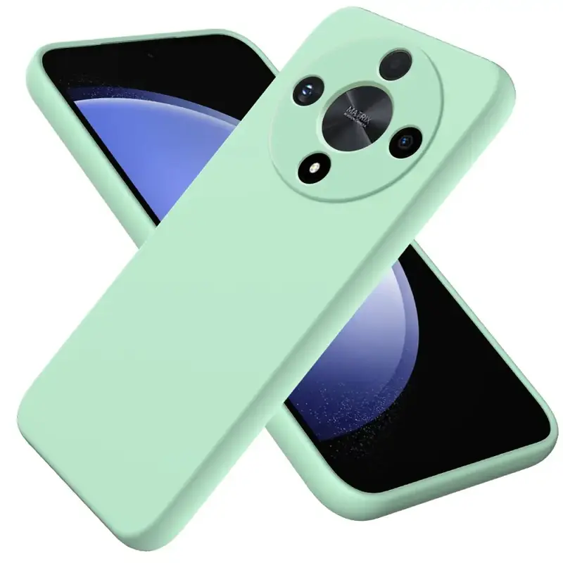 Honor Magic 6 Lite Silikonikuori - Vihreä