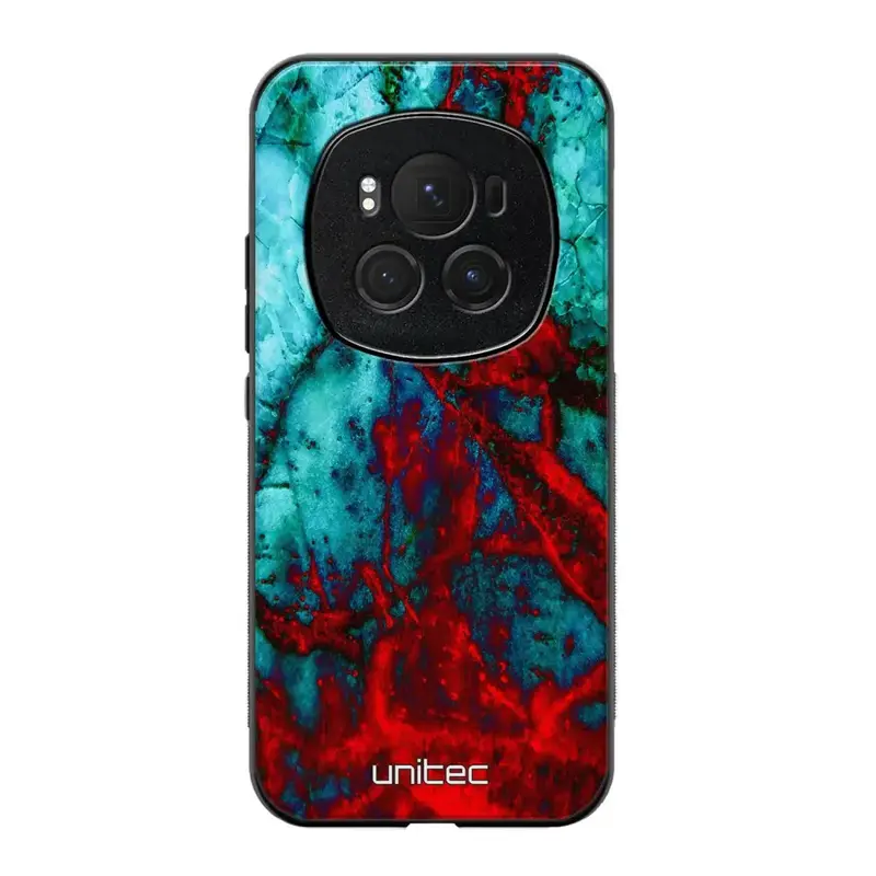 Honor Magic 6 Pro marmori suojakuoret - Blue Red Marble