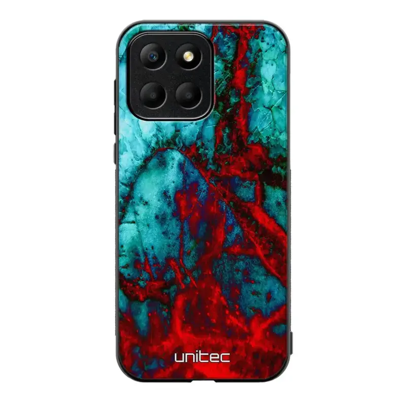 Honor X6 marmori suojakuoret - Blue Red Marble