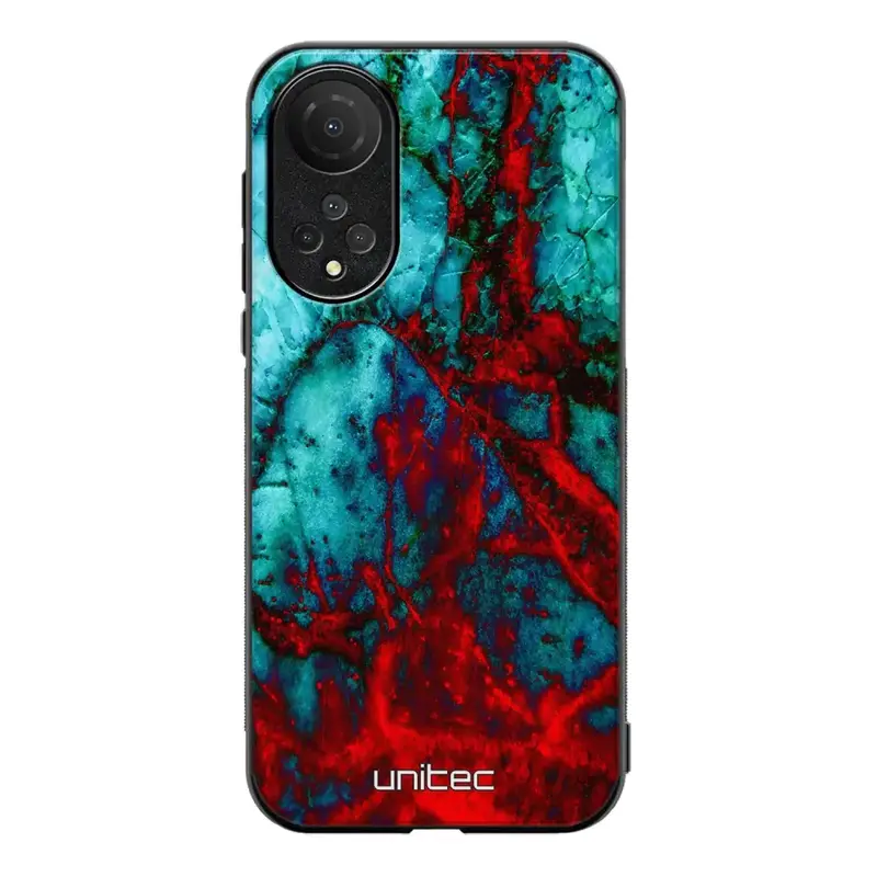 Honor X7 marmori suojakuoret - Blue Red Marble