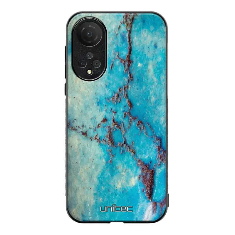 Honor X7 marmori suojakuoret - Turquoise Marble