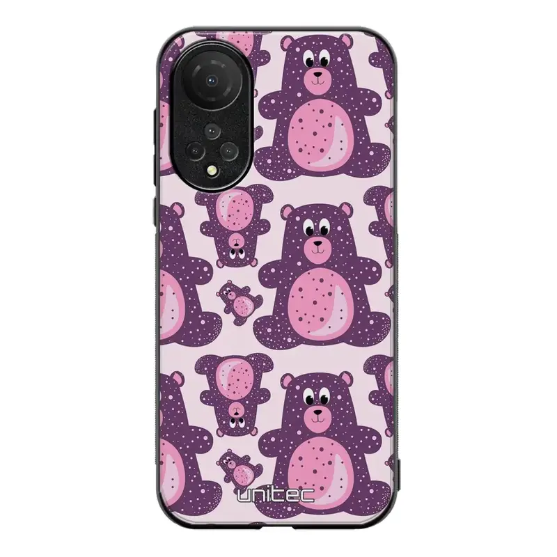 Honor X7 suojakuoret - Purple Teddy Bear