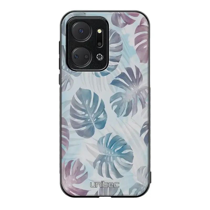 Honor X7a kukka suojakuoret - Monstera Texture