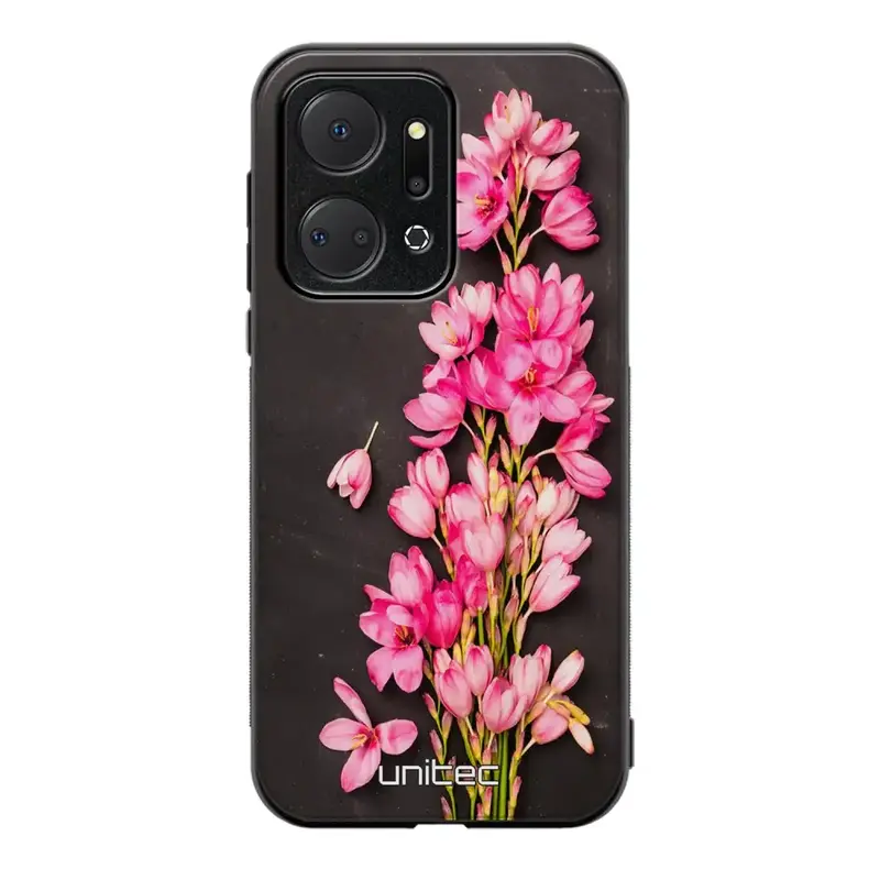 Honor X7a kukka suojakuoret - Pink Flowers