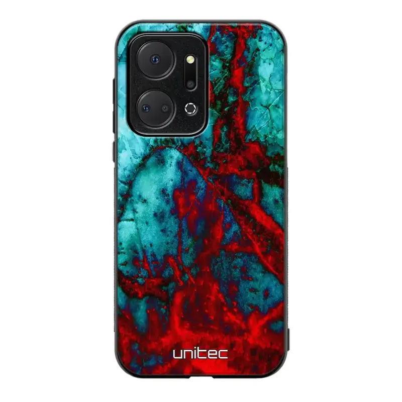 Honor X7a marmori suojakuoret - Blue Red Marble