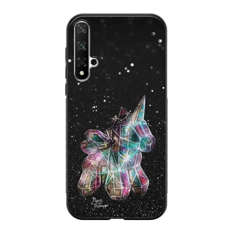 Huawei Nova 5T unicorn suojakuoret - Valkoinen - Noora Kämppi