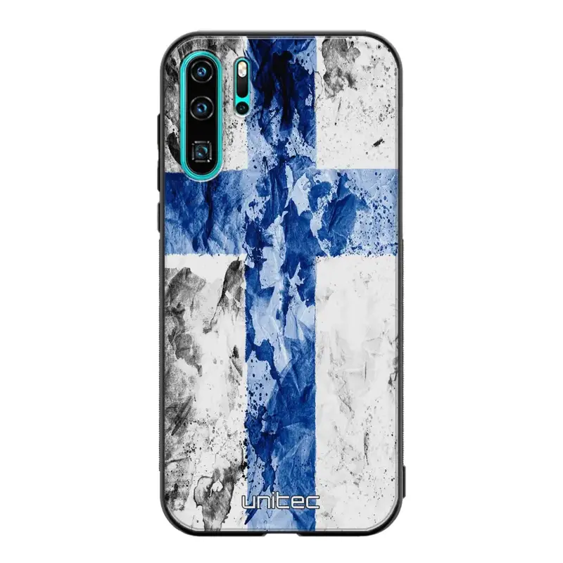 Huawei P30 Pro suojakuoret - Painted Finnish Flag