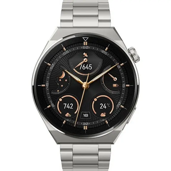Huawei Watch GT 3 Pro Smartwatch, 46 mm, Titanium