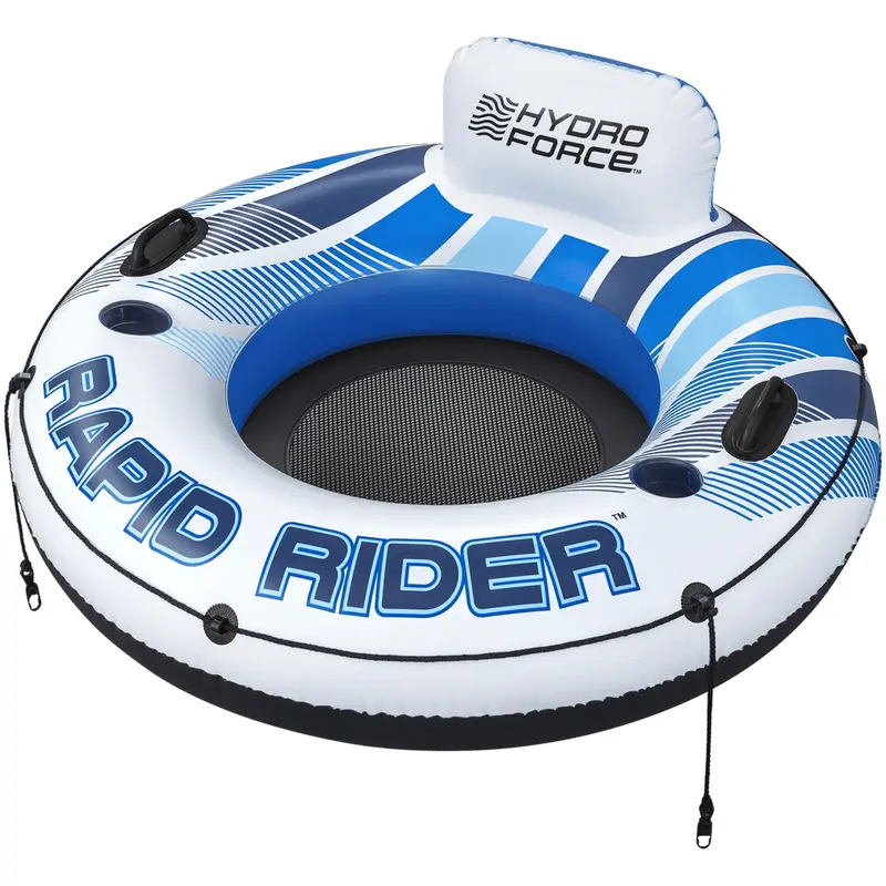 Hydro Force Rapid Rider Inflatable Tube, White, Blue
