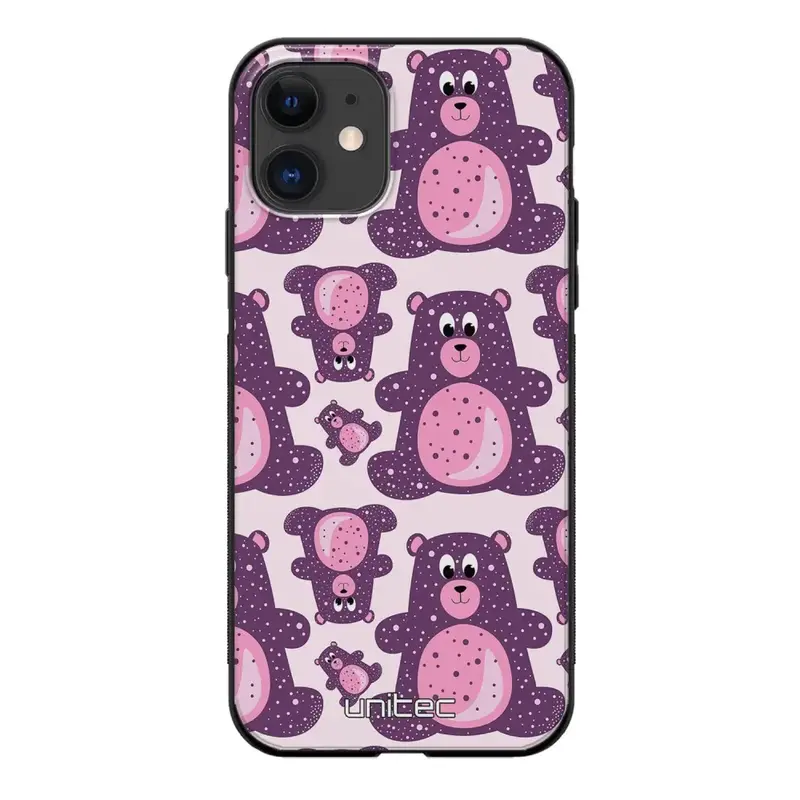 iPhone 11 suojakuoret - Purple Teddy Bear