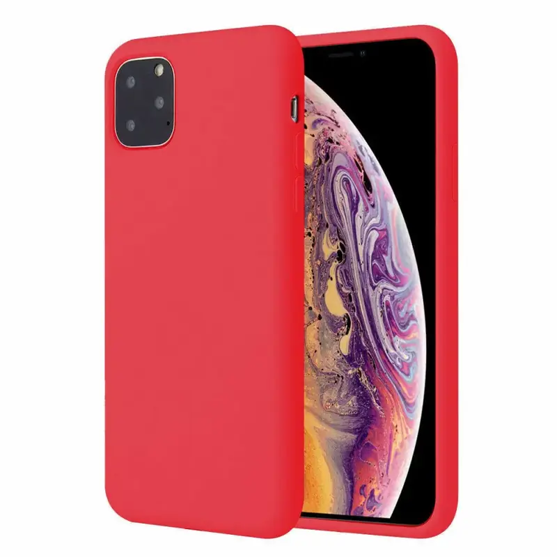 iPhone 12 / 12 Pro Silikonikuori Punainen