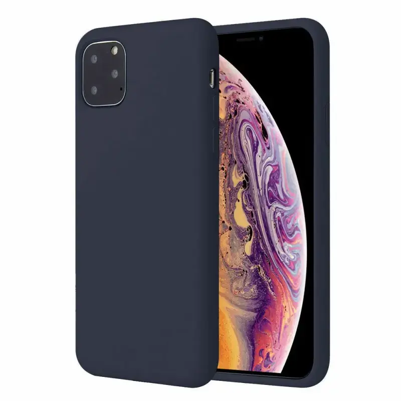 iPhone 12 Mini Silikonikuori Tummansininen
