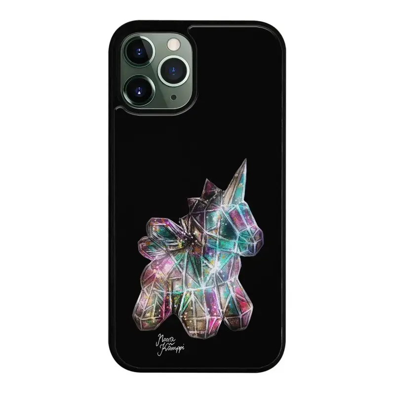 iPhone 12 Pro unicorn suojakuoret - Musta - Noora Kämppi