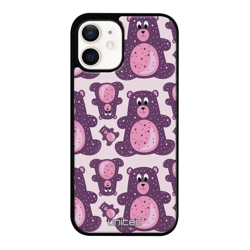 iPhone 12 suojakuoret - Purple Teddy Bear