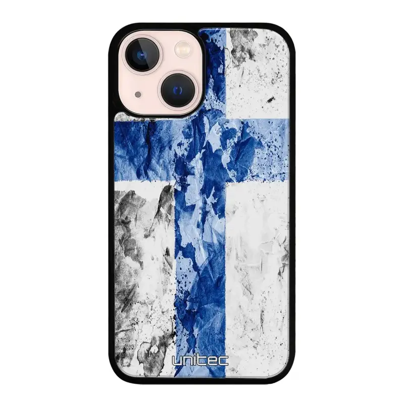 iPhone 13 Mini suojakuoret - Painted Finnish Flag