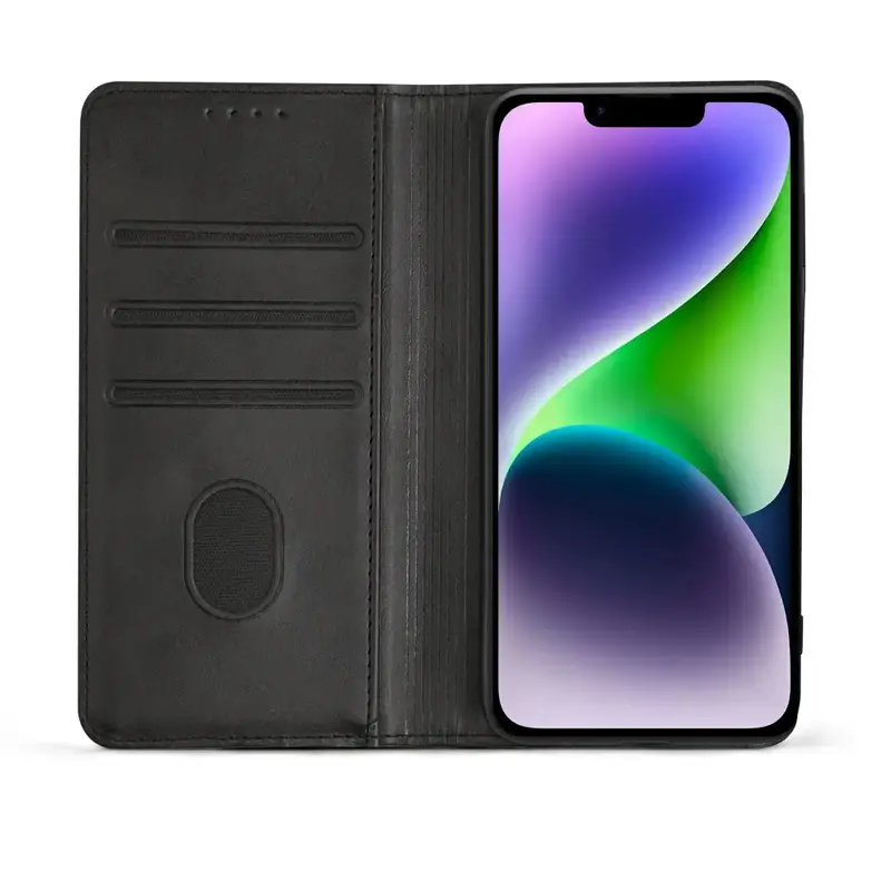 iPhone 13 Pro Unitec Lompakko Suojakotelo - Musta