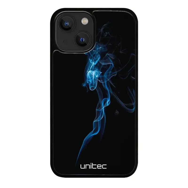 iPhone 14 Plus suojakuoret - Blue Smoke On Black