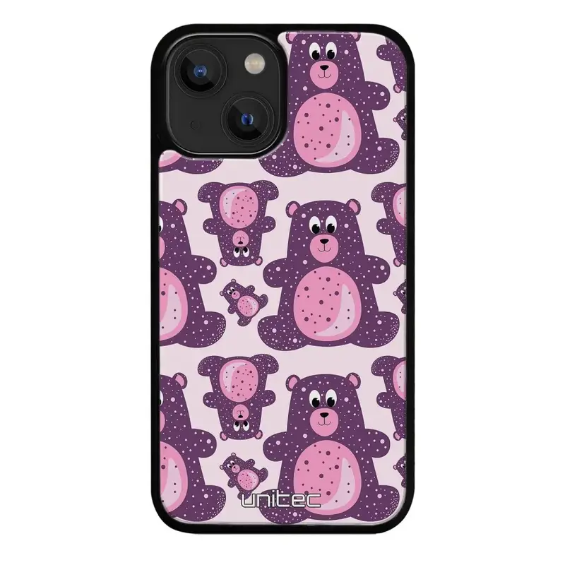 iPhone 14 Plus suojakuoret - Purple Teddy Bear