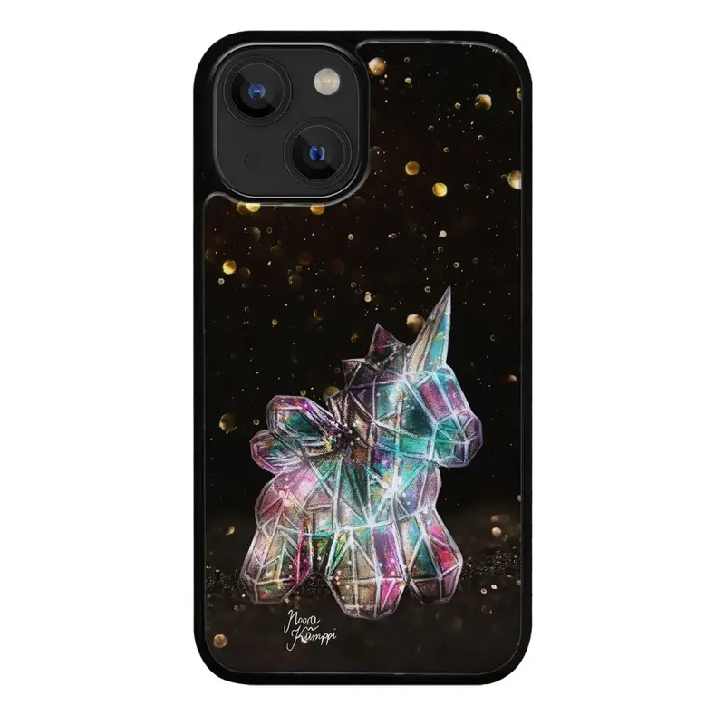 iPhone 14 Plus unicorn suojakuoret - Kulta - Noora Kämppi