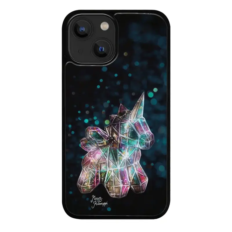 iPhone 14 Plus unicorn suojakuoret - Sininen - Noora Kämppi