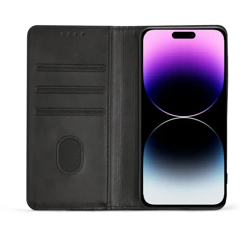 iPhone 14 Pro Max Unitec Lompakko Suojakotelo Musta