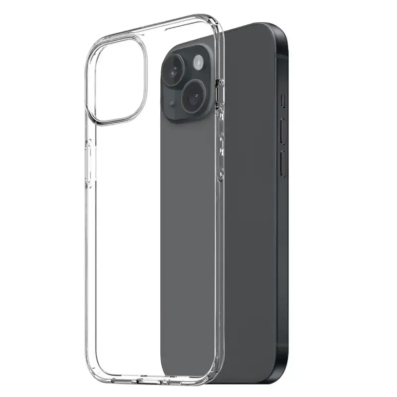 iPhone 14 Silikonikuori - Läpinäkyvä