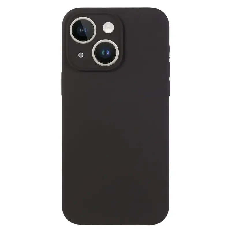 iPhone 14 Silikonikuori - Musta