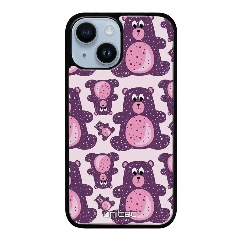 iPhone 14 suojakuoret - Purple Teddy Bear